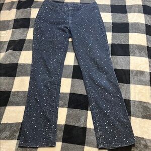 Charter Club Jean Shop Lexington Straight Blue Star Design Jeans size 6